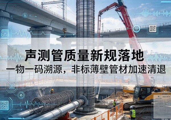 巴青声测管质量新规落地，一物一码溯源，非标薄壁管材加速清退